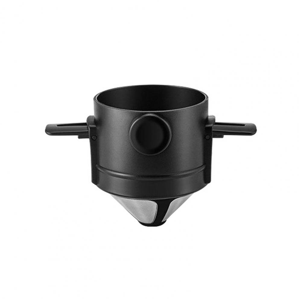 Pour Over Coffee Dripper Stainless Steel Coffee Maker Double-Layer Filter Eco-Friendly Cone Filter Easy to Clean Reusable Coffee