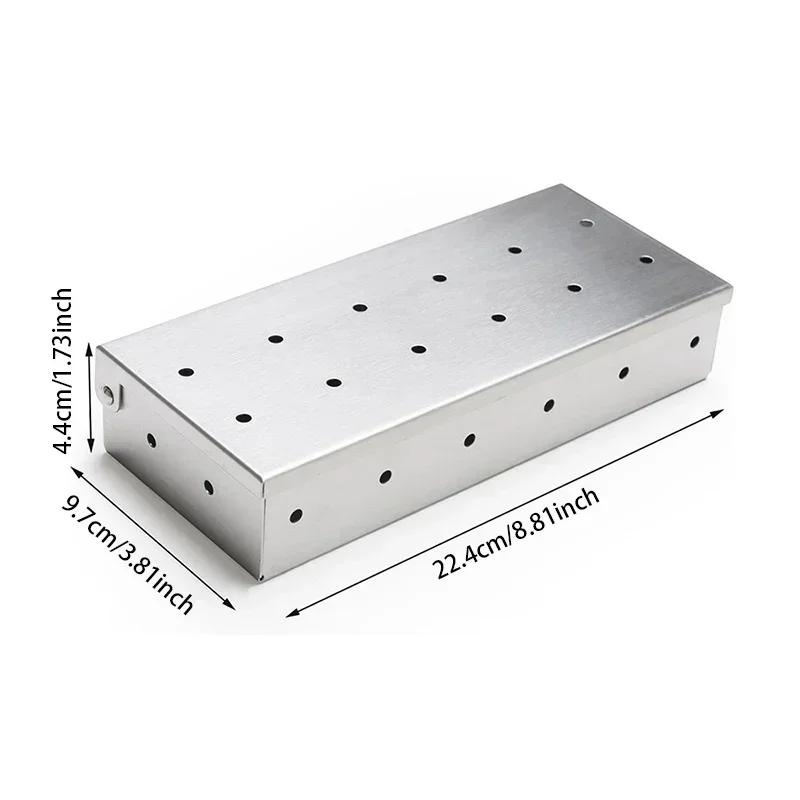 Räucherbox aus Edelstahl 2025 – Verleiht Gas- oder Holzkohlegrills rauchigen Barbecue-Geschmack