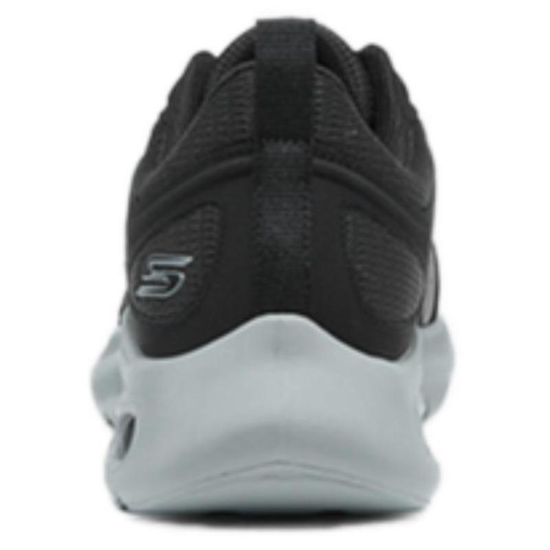 Skechers AIR-COOLED MEMORY FOAM Men Low Top Durable Casual Shoes Black 118077-BLK