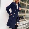 Women's Solid Color Thick Long  Sleeve Fashion Coat Jacket