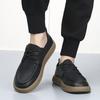Fashion Men's Genuine Leather Board Shoes Comfortable Soft Bottom Style Office and Leisure Party Business Casual British Youth Shoes