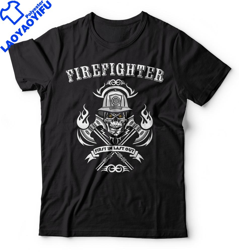Firefighter TShirt Fireunisex Fire Fighter Tee Shirt Gift For Firefighter Dad Tee Funny Gift Gothic Clothes S