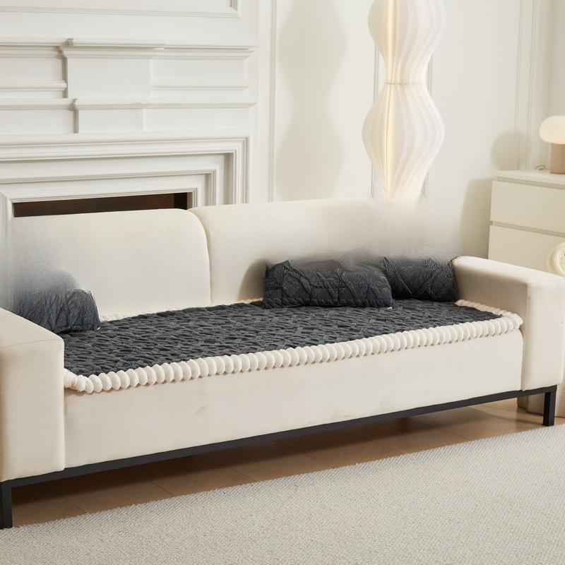 1шт стеганая подушка для дивана из хлопкового бархата Comfort ламинированный полиэстеровый утолщенный чехол для дивана теплая подушка для осенне-зимнего сезона украшение для дома 70150cm 2360₽