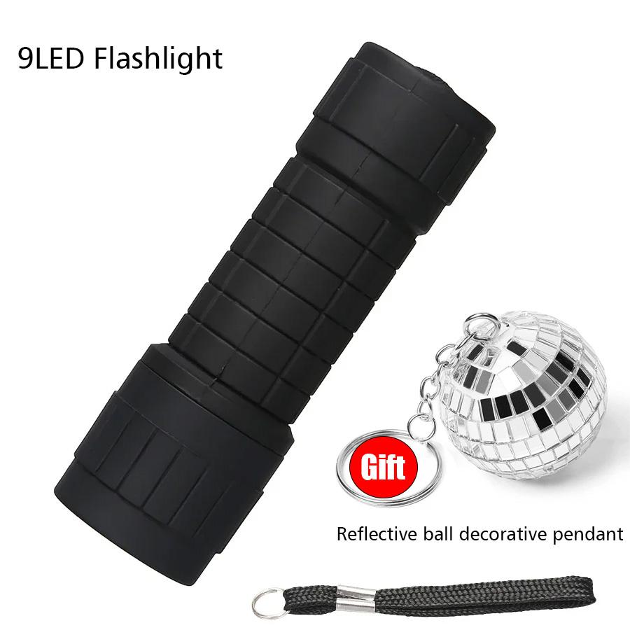 Mini Handheld Children's Flashlight Portable Outdoor Pocket Light Waterproof Camping Emergency Lantern Use 3 NO.7 Batteries