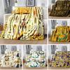 Ancient Egyptian Symbols Digital-printed Polyester Bedroom Velvet Flannel Cover Blanket Fleece Soft Sofa Cover Blankets for Beds