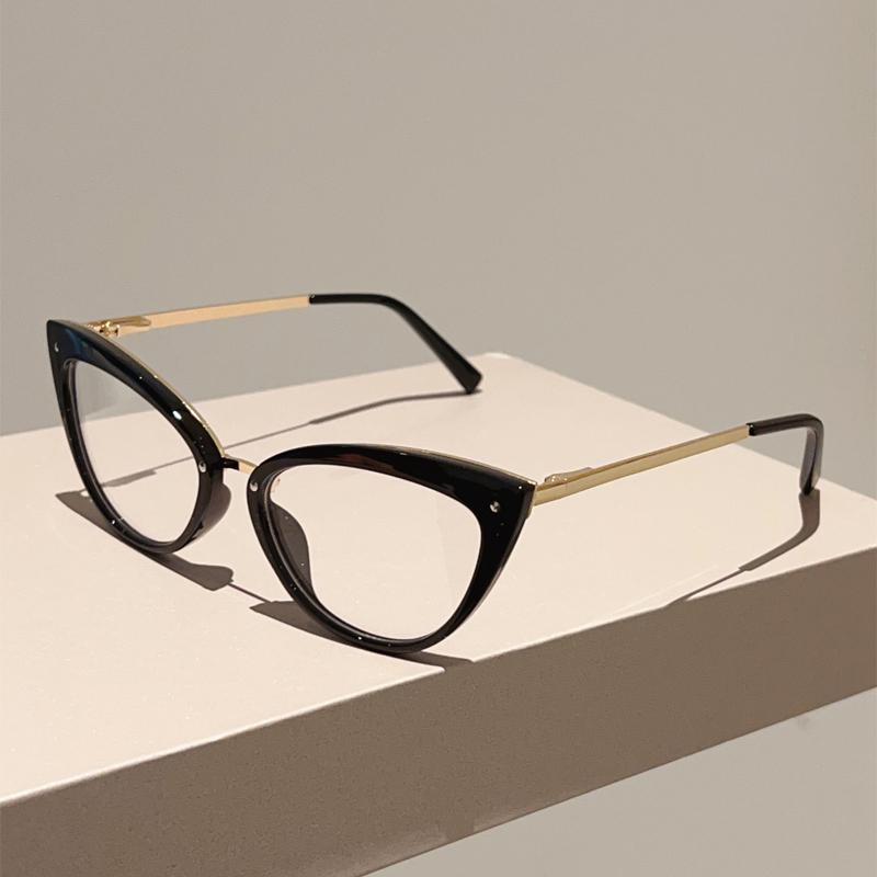 KAMMPT Vintage Cat Eye Glasses Women Stylish Candy Color Rim Blue Light Blocking Optical Frames Trendy Brand Design Eyeglasses