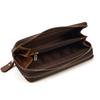 Men'S Genuine Leather Long Money Bag, Double-Layer Zipper Wallet, First-Layer Cowhide Clutch Bag, Oversized Change Bag 1.