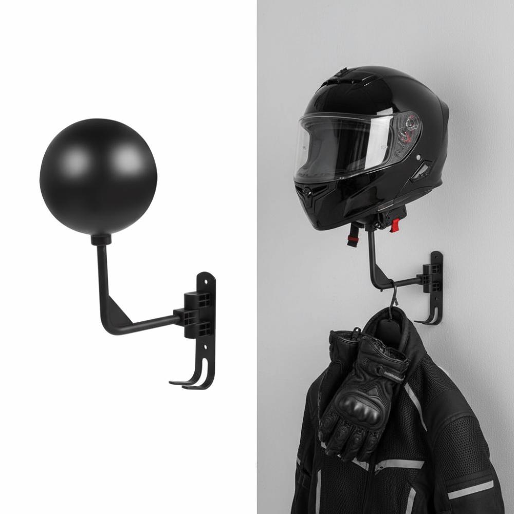 With Screws Motorcycle Helmet Holder Multi-functional Helmet Hanger Helmet Bracket  Hats Storage