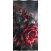Artistic Gothic Skull Rose Beach Towel, Vintage Floral Quick Dry Absorbent, Large Sand Proof Travel Pool Camping Essentials
