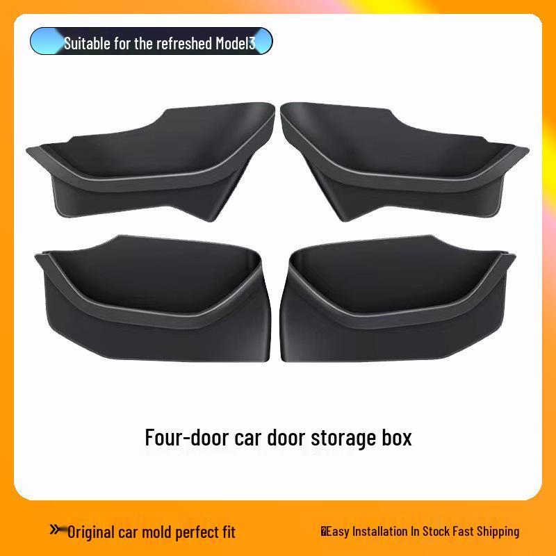 Kompatible Tesla Model 3 Türschlitz TPE Aufbewahrungsbox & Innenraumzubehör