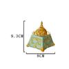 Middle Eastern Arabic Resin Incense Burner Gold Metal Combination Incense Burner Classical Retro Style Aromatherapy Burner