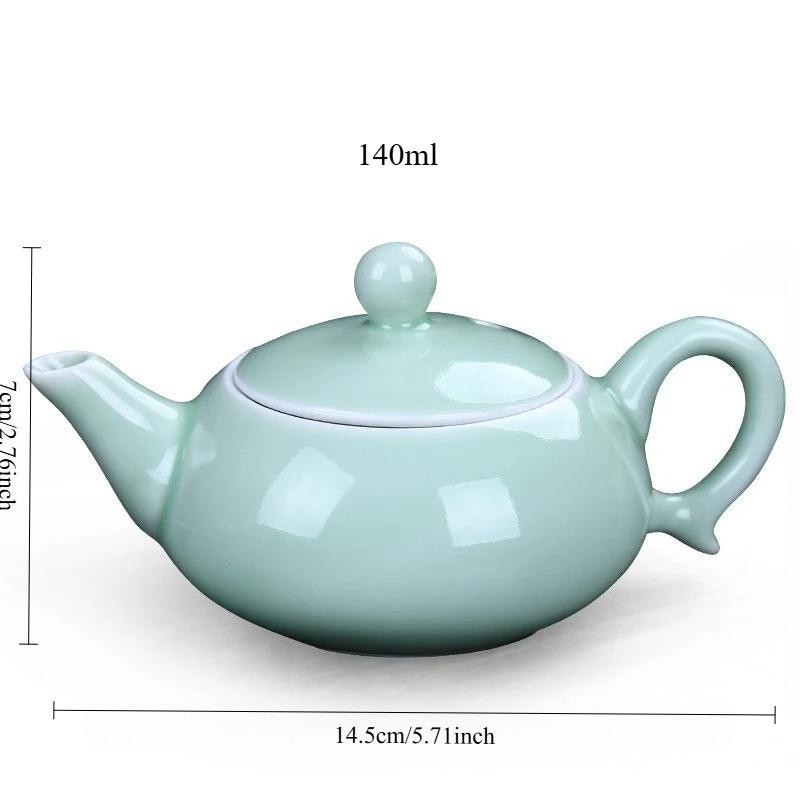 1 Set Gesunde Teegeschirr für Büro-Teeraum & Zuhause Chinesische Freizeit-Teeremonie Kung Fu Tee-Werkzeuge Teekanne & Tasse