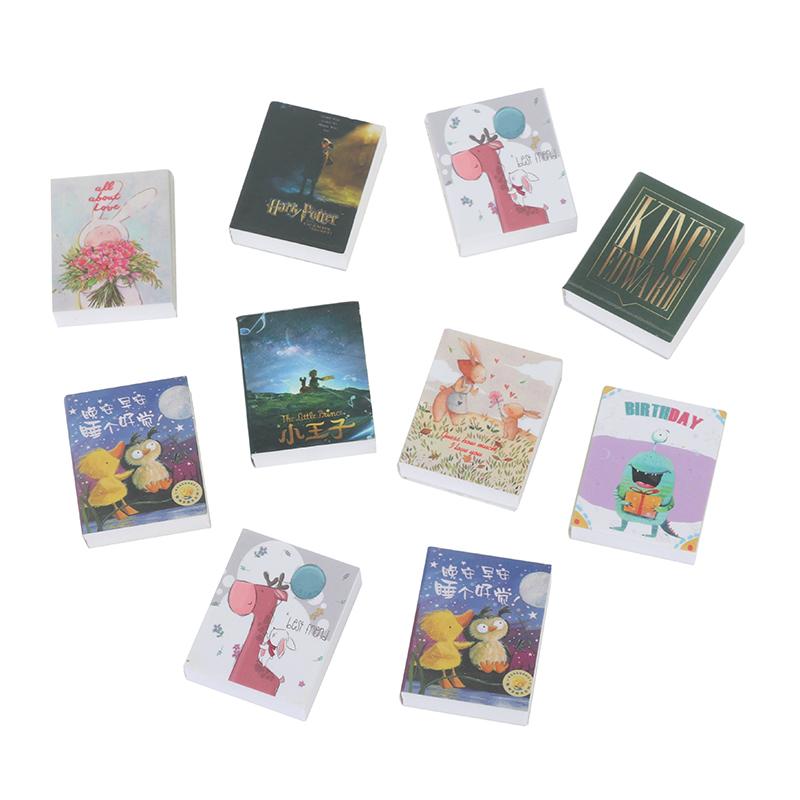 3Pcs 1/12 Dollhouse Miniature Fairy Tale Books Doll House Accessories Decor