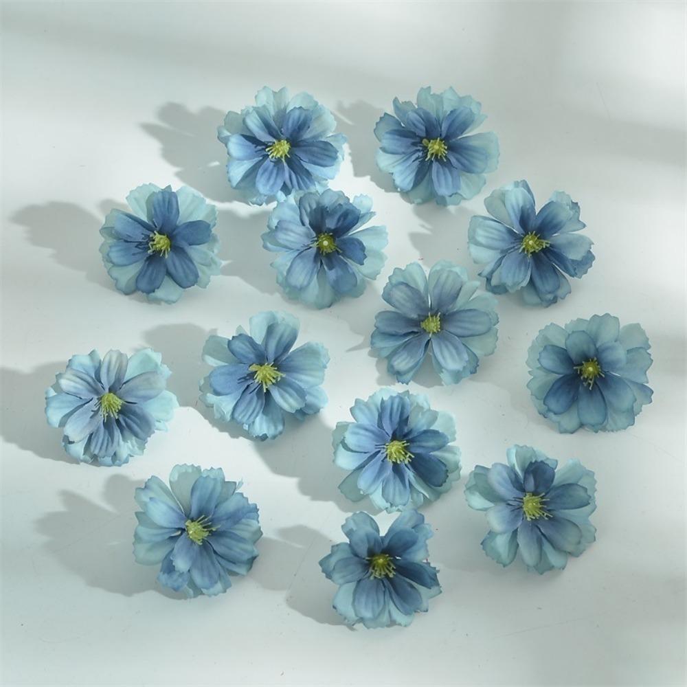 30/50Pcs Artificial Hydrangea Flowers Head Rose Artificial Flower Home Room Decoration DIY Gift Accessories Wreath Wedding Decor