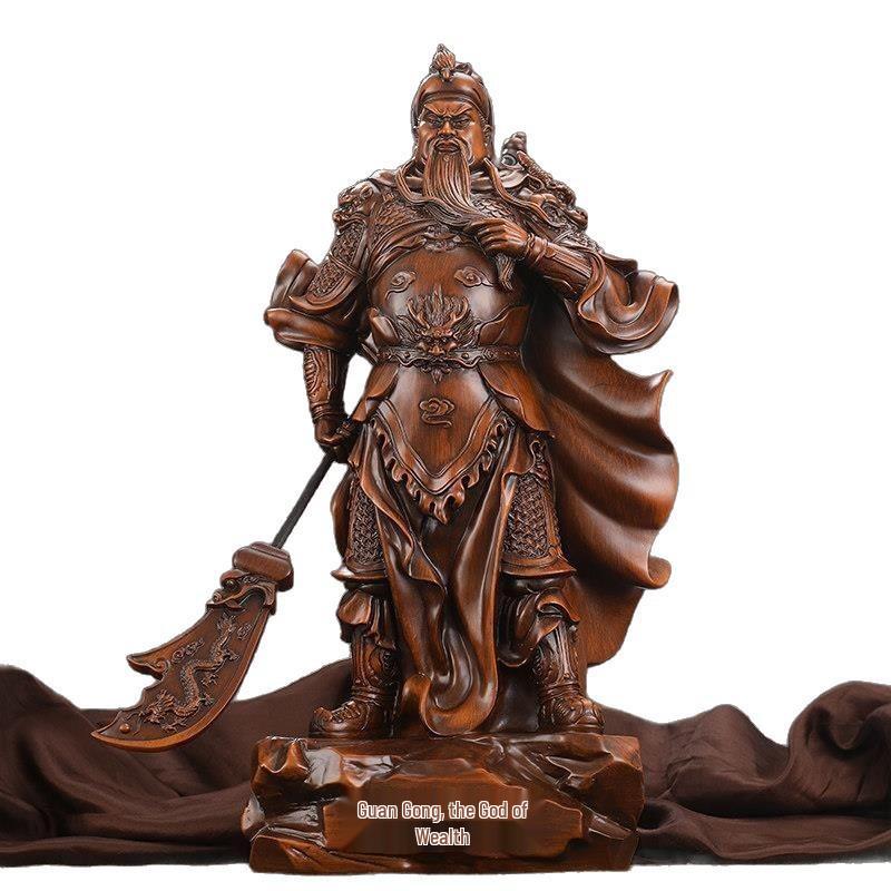 Guan Yu Wealth Statue: Home & Office Decor, Prosperity Symbol, Worship Item, Perfect for Shops & Business Openings