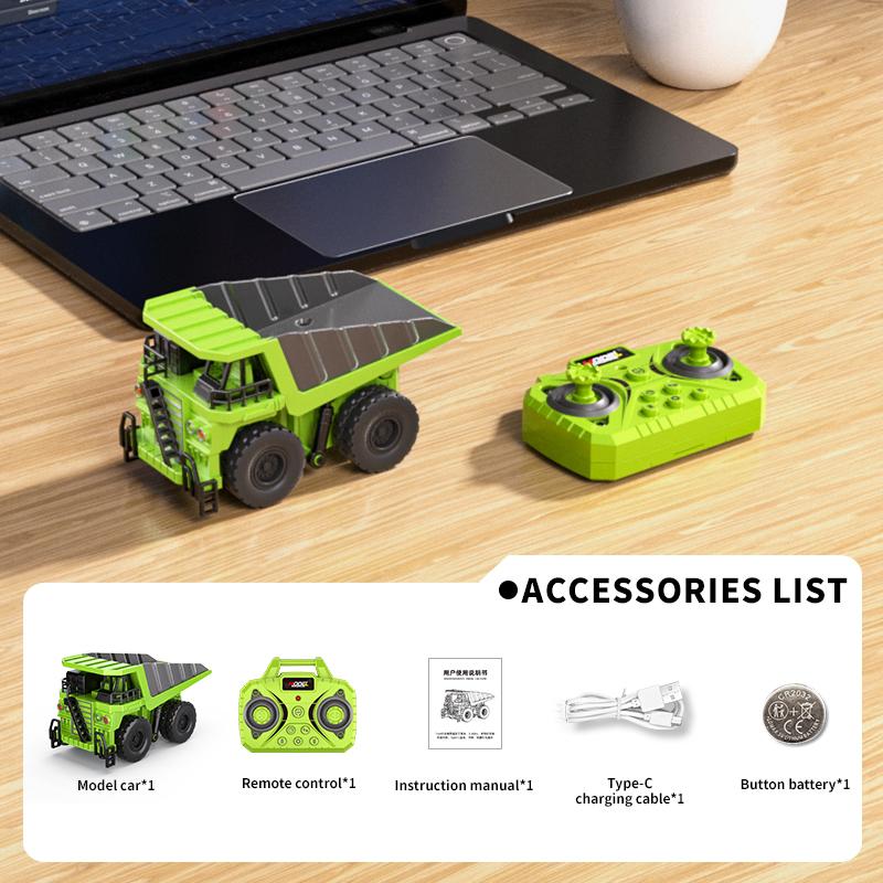 1/64 Mini Desktop Toy Car Alloy Rc Forklift Truck App 2.4G Remote Control Car Flatbed Cart Vehicle Toy for Children Adult Gifts