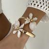 Exaggerated Design Big Flower Bracelet Luxurious Style Three-Dimensional Bracelet  Vacation Style