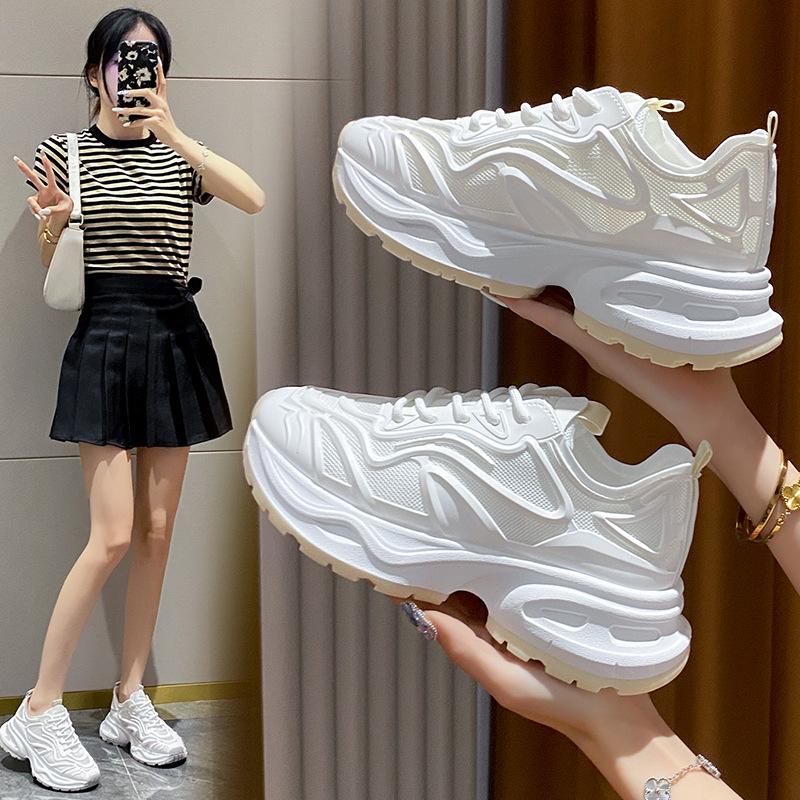 Internet celebrity dad shoes women 2025 summer new Korean version casual shoes sports white shoes ins trendy shoes CX6606