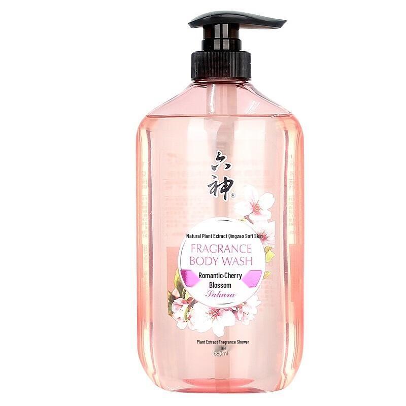 Liùshén Romantic Cherry Blossom Scented Shower Gel