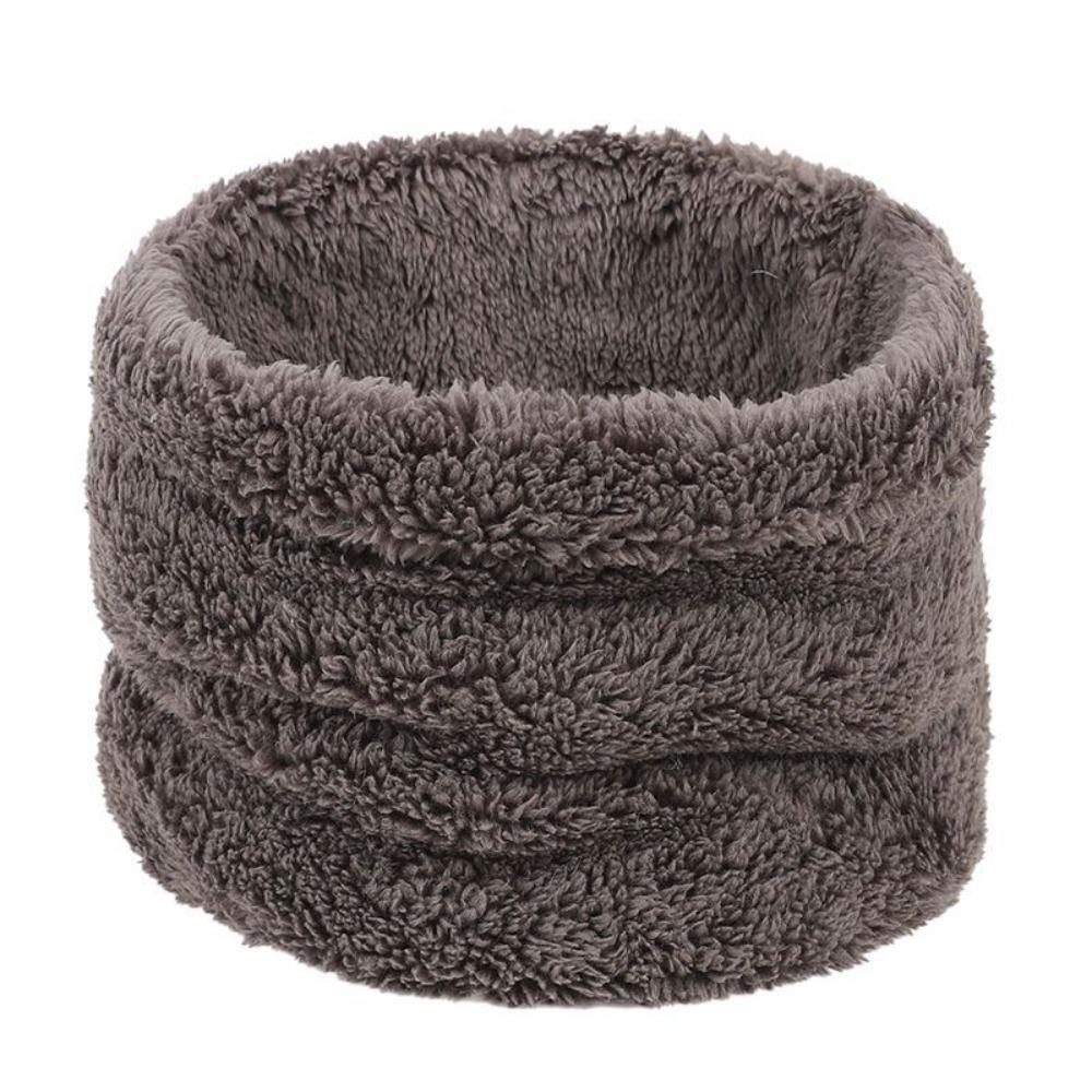 Keep Warm Winter Snood Scarves Plush Neck Gaiter Fashion Cold-proof Collar