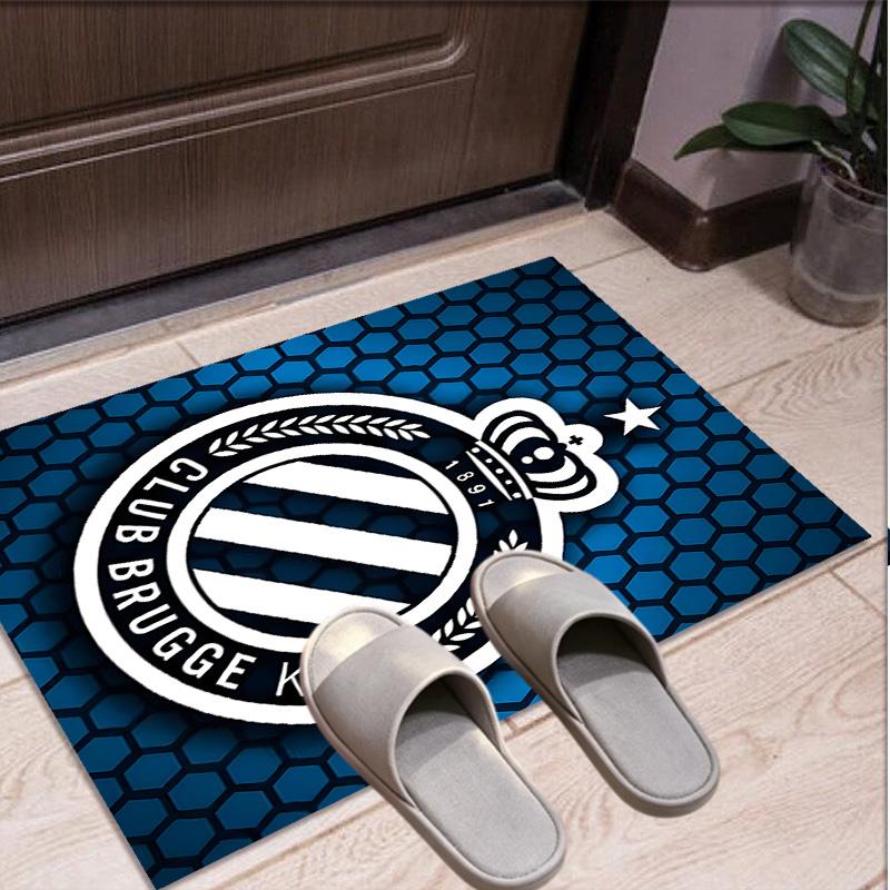 Club Brugge K V Pattern Rug, Indoor/Outdoor Mat, for Picnic, Gameroom, Bedroom, Office, Living Room, Home Decor Carpet, Birthday Gift