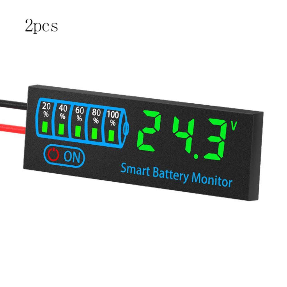 

2 шт. Светодиодный индикатор уровня заряда батареи 3S-14S Измеритель батареи Тестер безопасной зарядки батареи Дом 7-55V Green