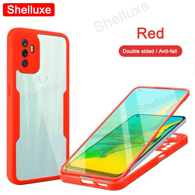 360 Ganzkörper Vorderseite+Rückseite Klare Hülle Shelluxe Für OPPO A53 A53s A33 A32 OppoA53 OppoA53s 2020 Silikon Doppelseitige Handyhülle