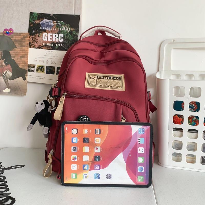 New Backpack Large Capacity Backpack High Junior High School Boys and Girls Schoolbag Versatile Leisure Bag