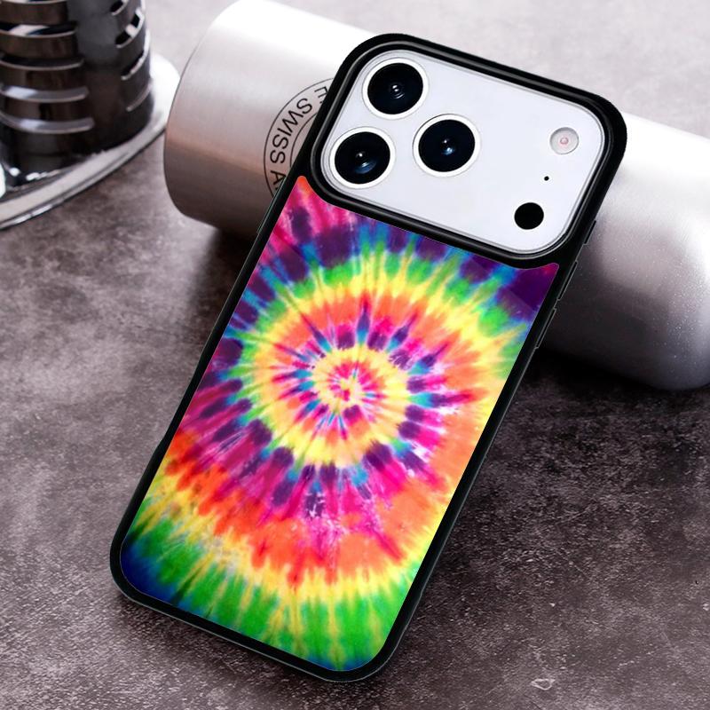 Colorful Tie Dye Rainbow Phone Case For iPhone 17 16 15 14 13 12 11 Pro Max Plus 17Air Soft Silicone Cover