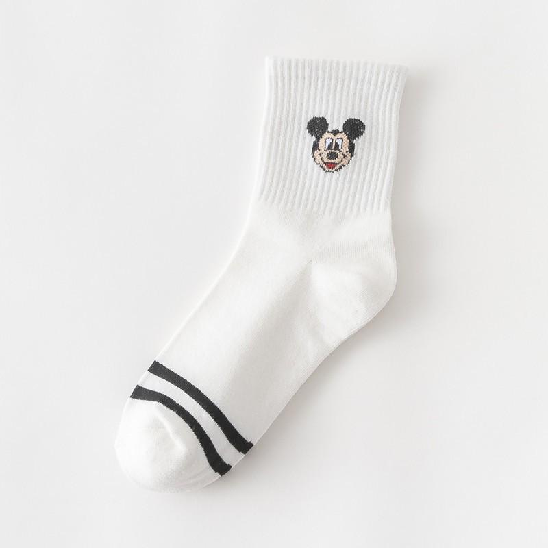 

Socks women s medium tube socks, Korean cartoon cute and sweet Korean version of stockings cotton socks college style student socks women One size fits all