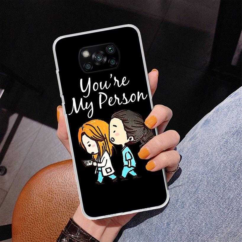 Greys Anatomy Person Phnoe Case for Xiaomi Poco X5 X6 X7 Pro X4 Gt F7 Ultra M8 M7 Redmi 15C 15 13C 13 12C 12 Unique Cover Coque