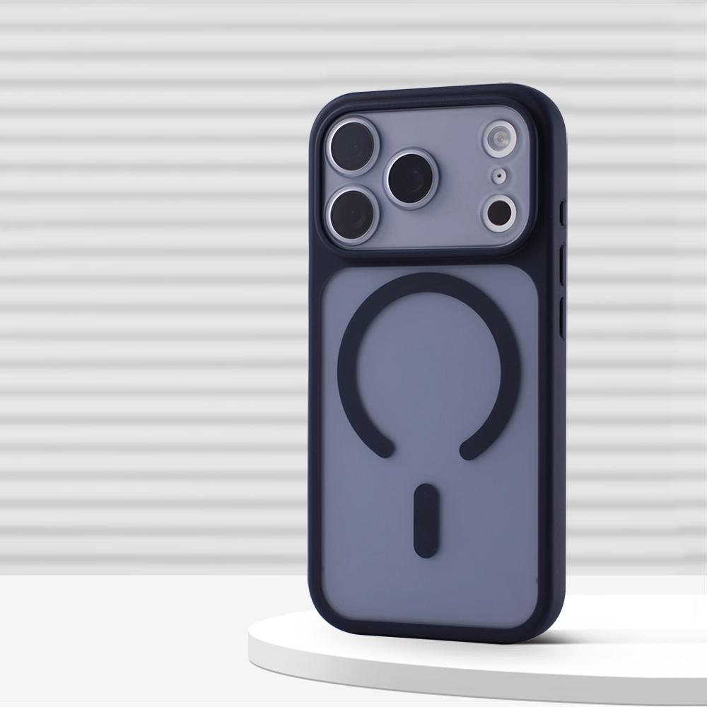 Luxury 2 in 1 Detachable Lens Protect Magnetic Case for iPhone 17 Pro Max 16 15 14 13 MagSafe Matte Translucent Shockproof Cover