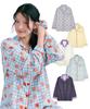 JUDYN [Set] Couple Pajamas Silk Long Sleeve & Fleece-Lined Long Sleeve Pajama Top & Bottom Set Collection (Select 1 Of 19 Types) (C Type)