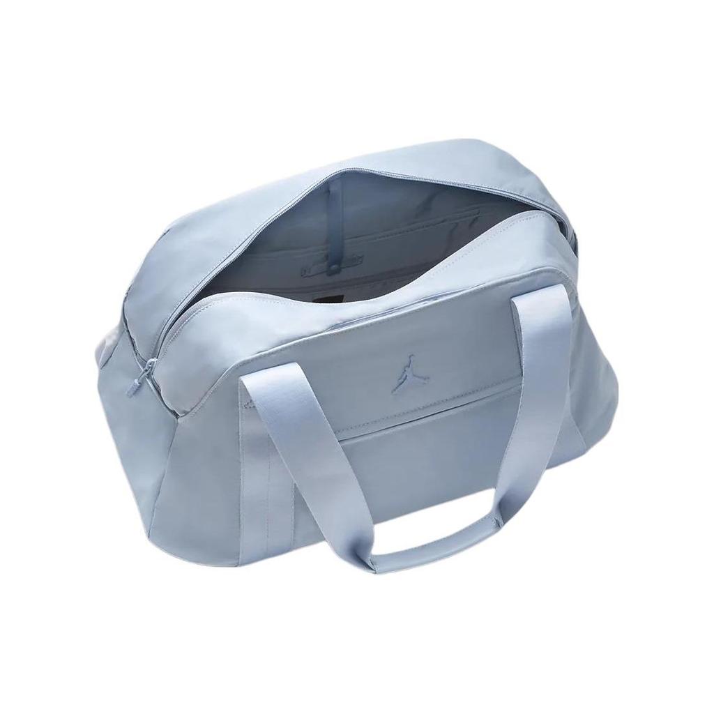 Jordan Alpha Brand Logo Zipper Closure Nylon Tote Travel Bag Unisex Bags Blue Gray HF7292-491