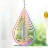 3D Wind Spinner Catcher Flowing Light Effect Dynamic Rotating Wind Chimes  Outdoor