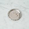 Coaster with Raised Border Silver Cup Coasters Reflective for Hosts