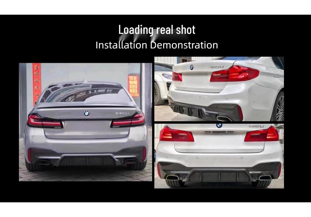 Carbon Fiber Rear Diffuser Bumper Lip for BMW 5 Series G30/G38 M5
