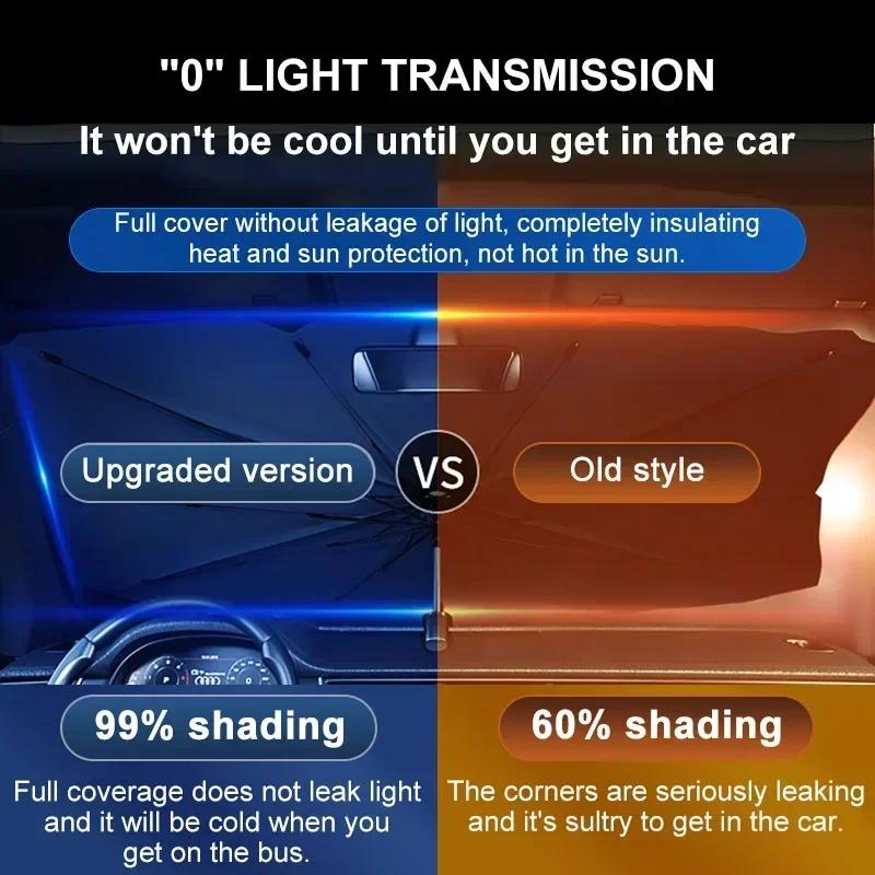 For VOLKSWAGEN VW 2025 Hot Car Sunshade Retractable Sunscreen Heat Insulation Front Windshield Parasol For Volkswagen VW GTI Gol QC3