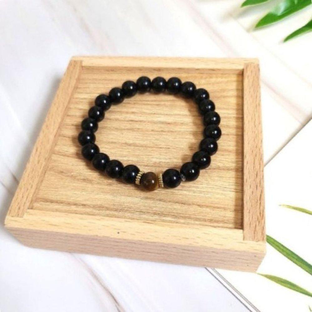 

Wish-fulfilling bracelet, obsidian rosary bracelet, 8mm rosary, rosary bracelet, fashion rosary, Buddhist rosary, gemstone bracelet, gemstone rosary