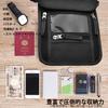 Passport Convenient Security Pouch for International [7-Mi] Case, Neck-Mounted, Travel, Anti-Skimming (Black)