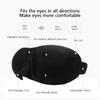 3D Contoured Sleep Mask - Light Blocking Eye Cover with Adjustable Elastic Band & Soft Padding, Unisex Travel & Nap Blindfold