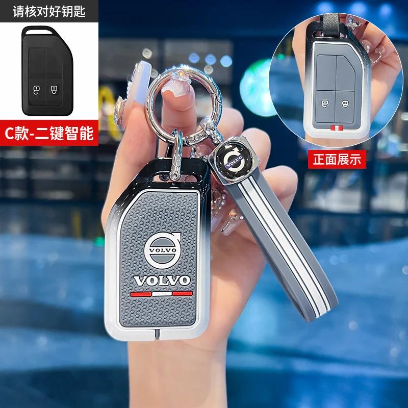 2/4 Buttons Car Remote Key Case Cover Protector Shell Holder For Volvo FH16 RC FM EVRO 6 Fh CARGO 555 FM Heavy Truck Accessories