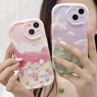 Niedliche Silikonhülle für Tecno Spark 10C Oppo Reno 10 8T Realme C53 C55 Xiaomi Redmi Note 12 11 Funda Painted Cartoon Rose Flower Cover Soft TPU Bumper
