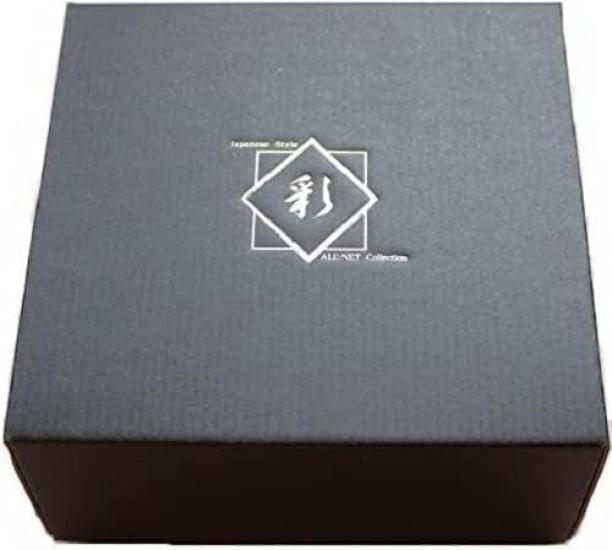 Sake Tokkuri and Ochoko Diameter x 300ml Black Blown Blue Flow Tokkuri Set of Mino Ware Blue Made in Japan Ale-net Set, (Cupcake) Set, 7.8cm 14.3cm