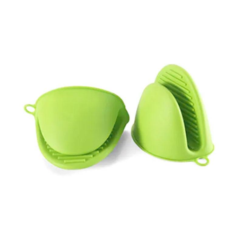 1Pair Silicone Anti-scalding Oven Gloves Mitts Potholder Kitchen BBQ Gloves Tray Pot Dish Bowl Holder Oven Handschoen Hand Clip