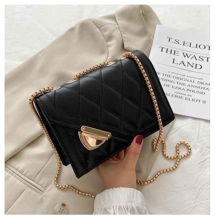 

Fashionable Square Crossbody Bag For Women In White Purple Green Black With Modern Appeal чорний