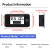 LCD Digital Voltmeter Car Battery Power Indicator DC 5-100V Li-Ion/Li-Fe/Battery Universal Vehicle Voltmeter Power Tester