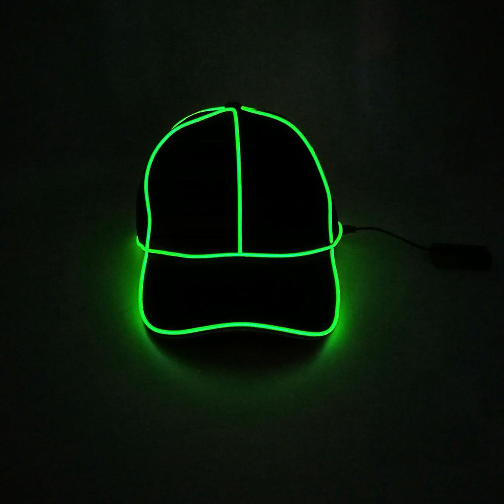 Cool Fashion Baseball Caps Luminous LED Light Cap Hat Adult Party Night Props Flashing Baseball Caps