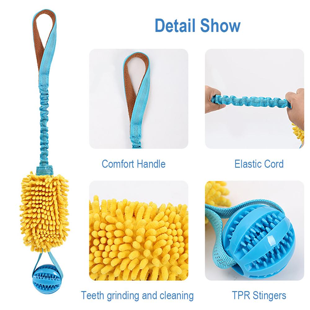 Pet Toys Teeth Grinding Pet Supplies Dog Teeth Grinding Outdoor Training Elastic Pulling Rope Interactive Hidden Food