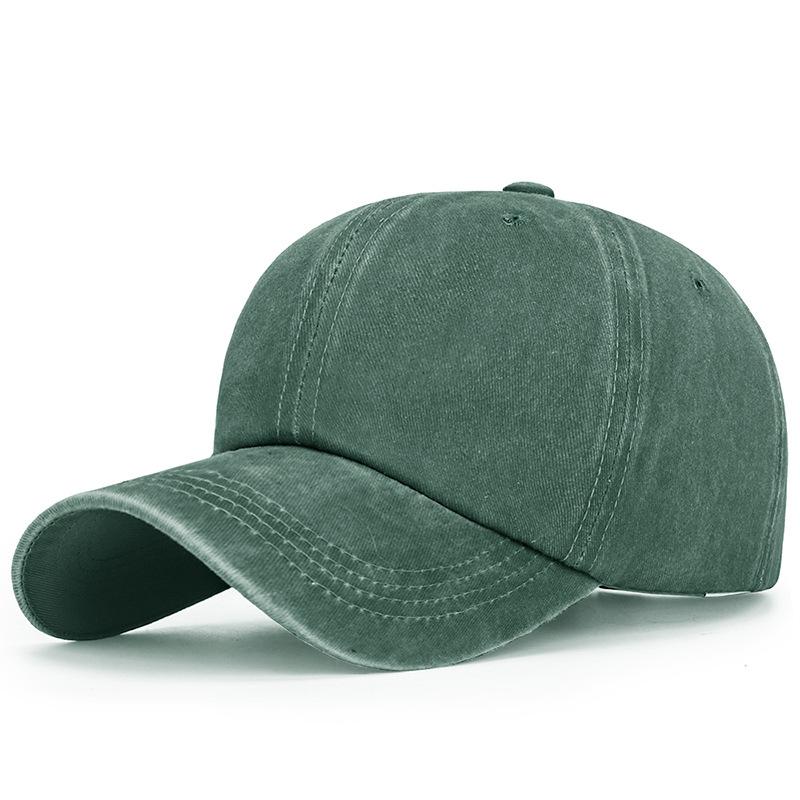 Washable and Aged Glossy Cap for Men, Multi-color Soft-top Coated Fabric Sunshade Baseball Cap